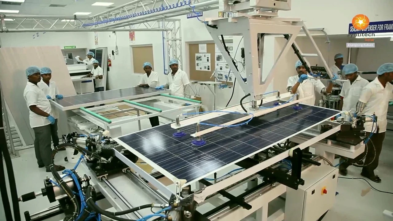 Solar Panel Manufacturing | Industrial Process Film: Jyotitech Solar
